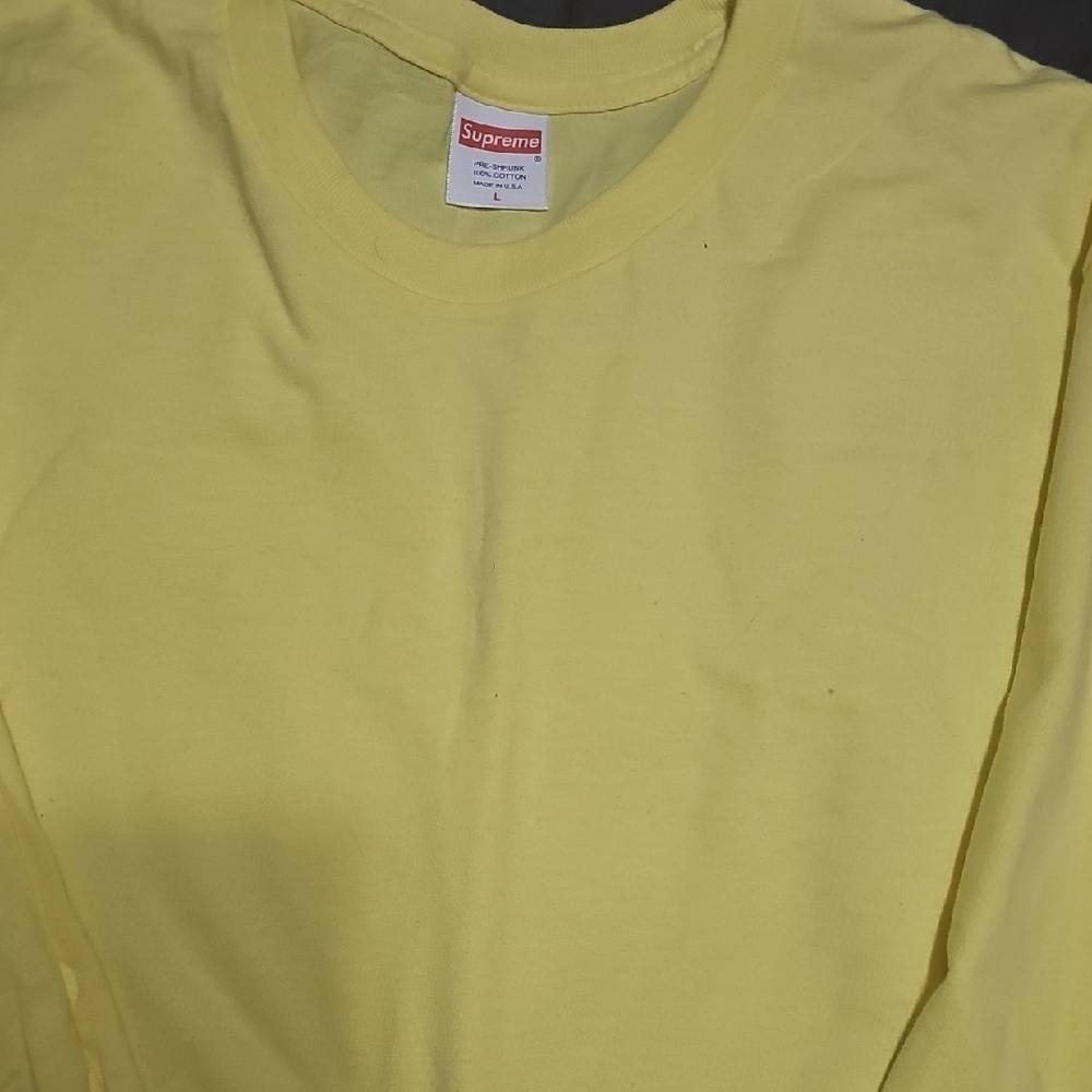 Supreme Yellow Long Sleeve T-Shirt